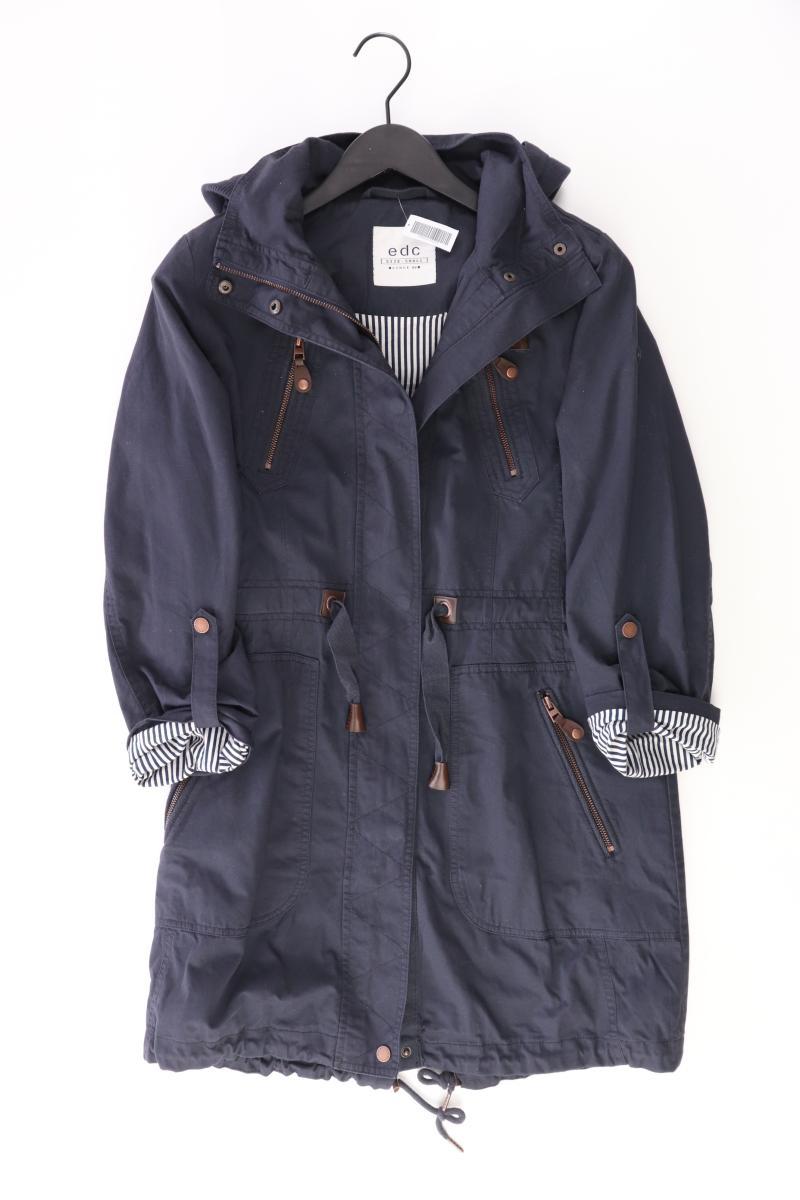 edc by Esprit Kapuzenmantel Gr. S blau aus Baumwolle