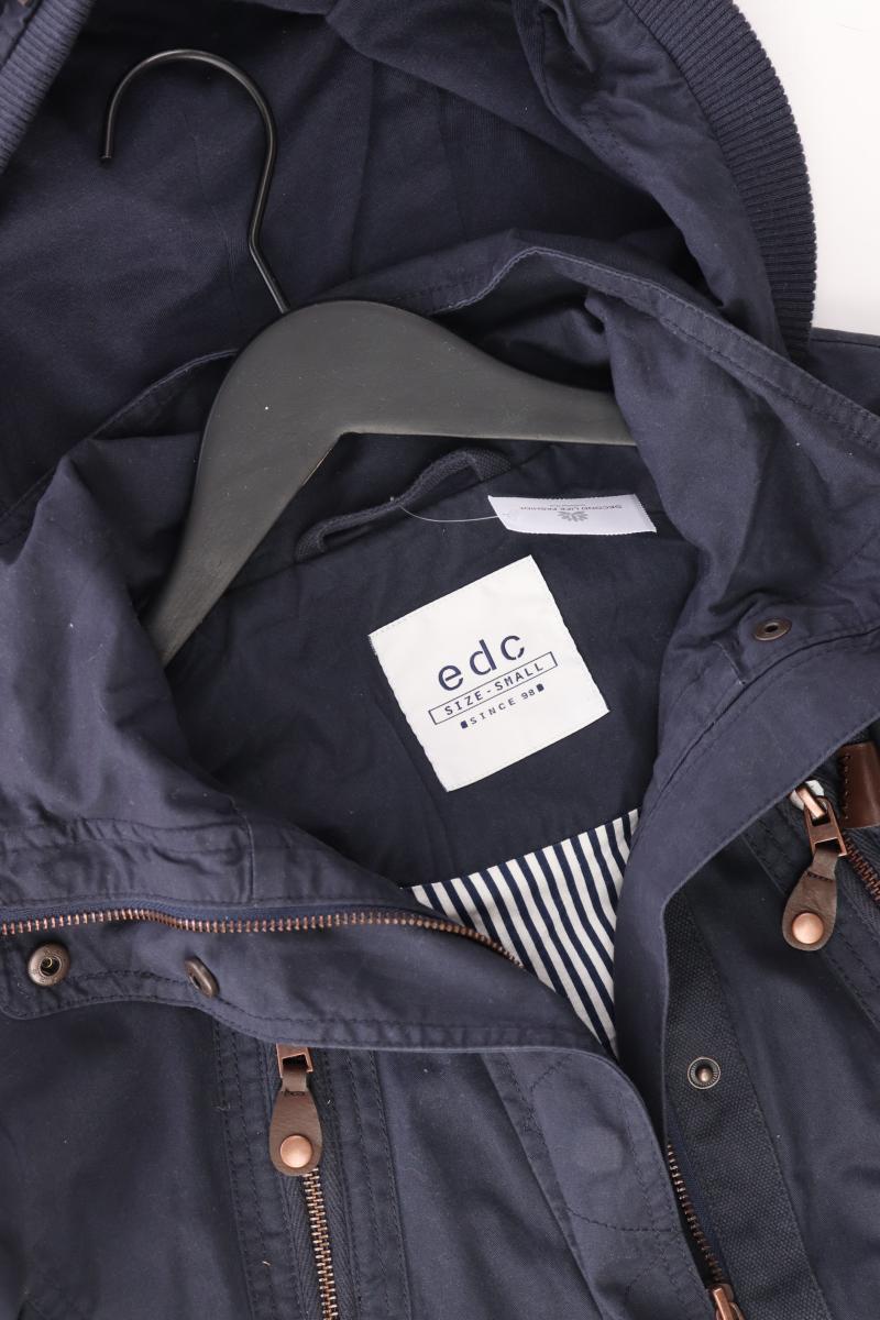 edc by Esprit Kapuzenmantel Gr. S blau aus Baumwolle