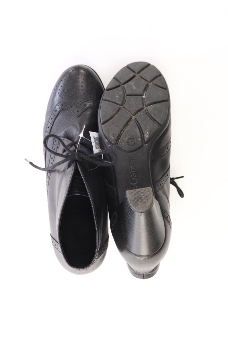 Gabor Ankle Boots Gr. 38 schwarz aus Leder