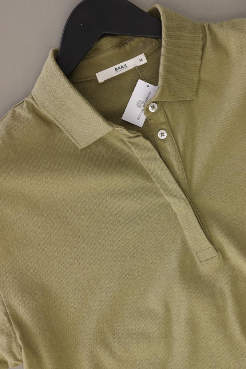Brax Poloshirt Gr. 38 Kurzarm olivgrün aus Baumwolle
