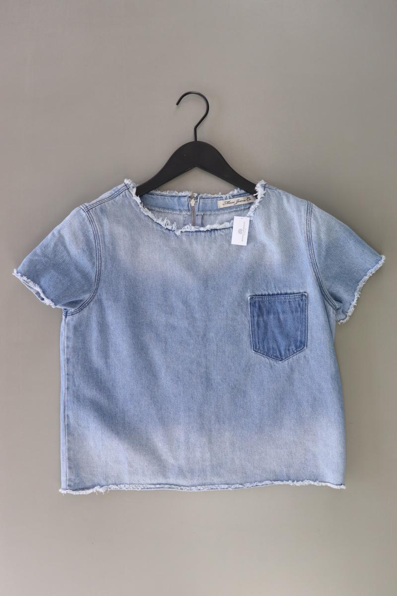 Mavi Jeansbluse Gr. S Kurzarm blau aus Baumwolle
