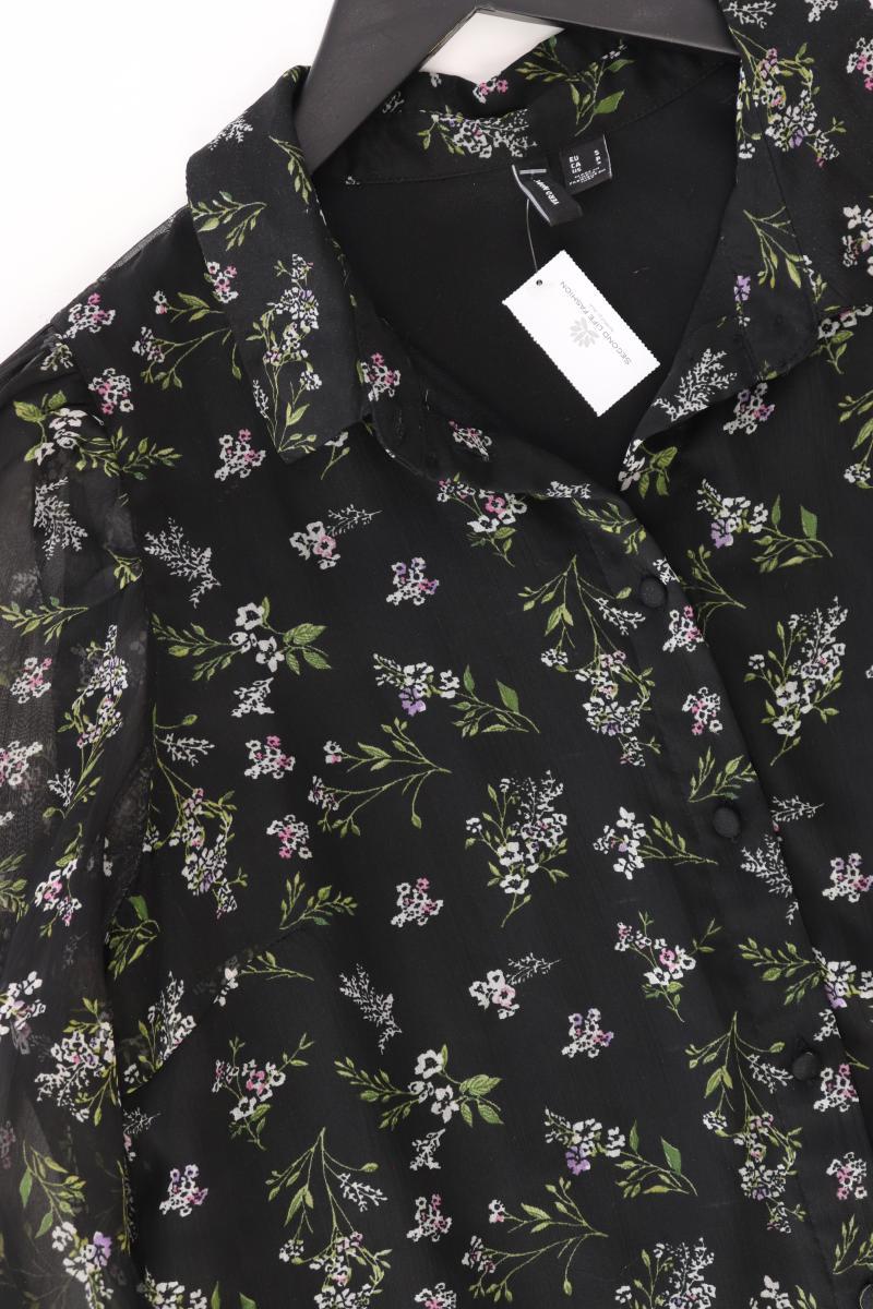 Vero Moda Langarmbluse Gr. S mit Blumenmuster schwarz aus Polyester