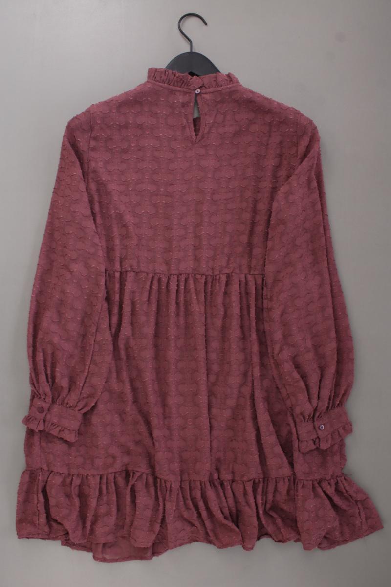 Only Chiffonkleid Gr. M Langarm rosa aus Polyester