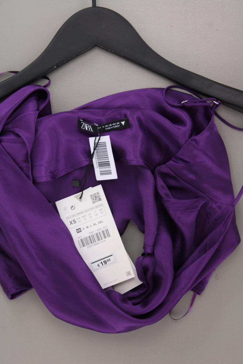 Zara Crop Top Gr. XS neu mit Etikett Neupreis: 19,99€! lila aus Viskose