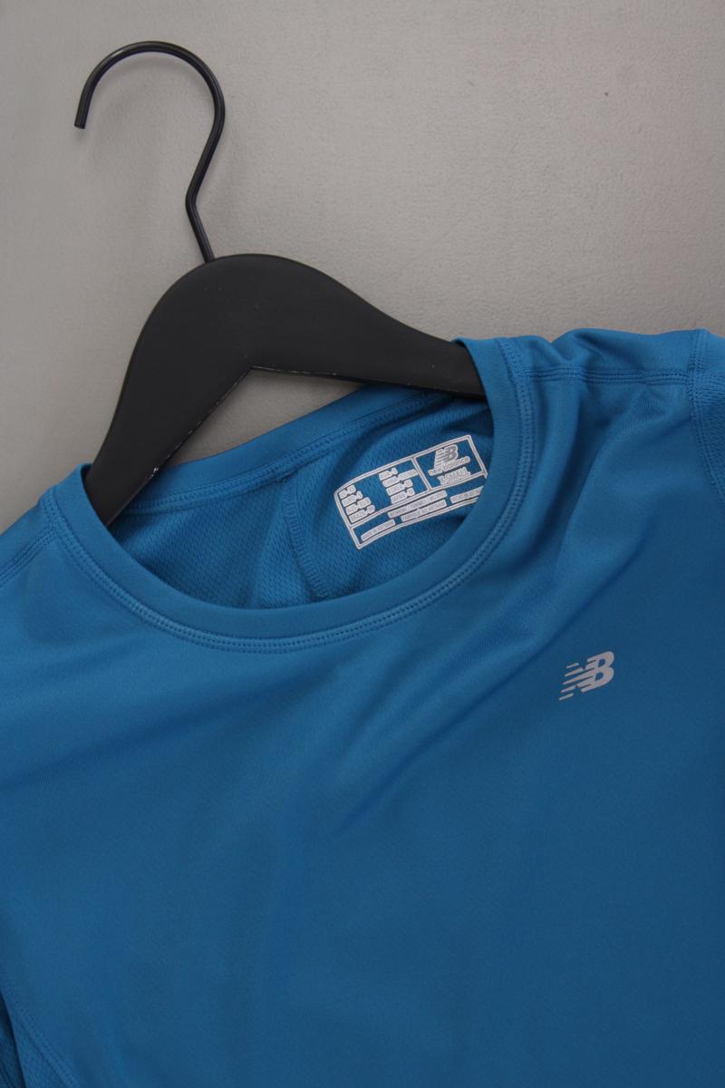 New Balance Sportshirt Gr. S Kurzarm blau aus Polyester