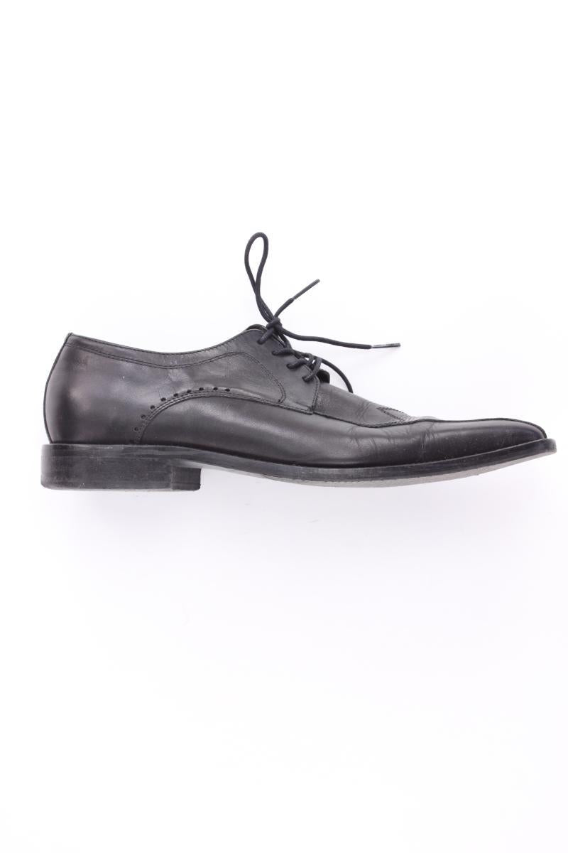 Anzugschuhe für Herren Gr. 43 schwarz aus Leder