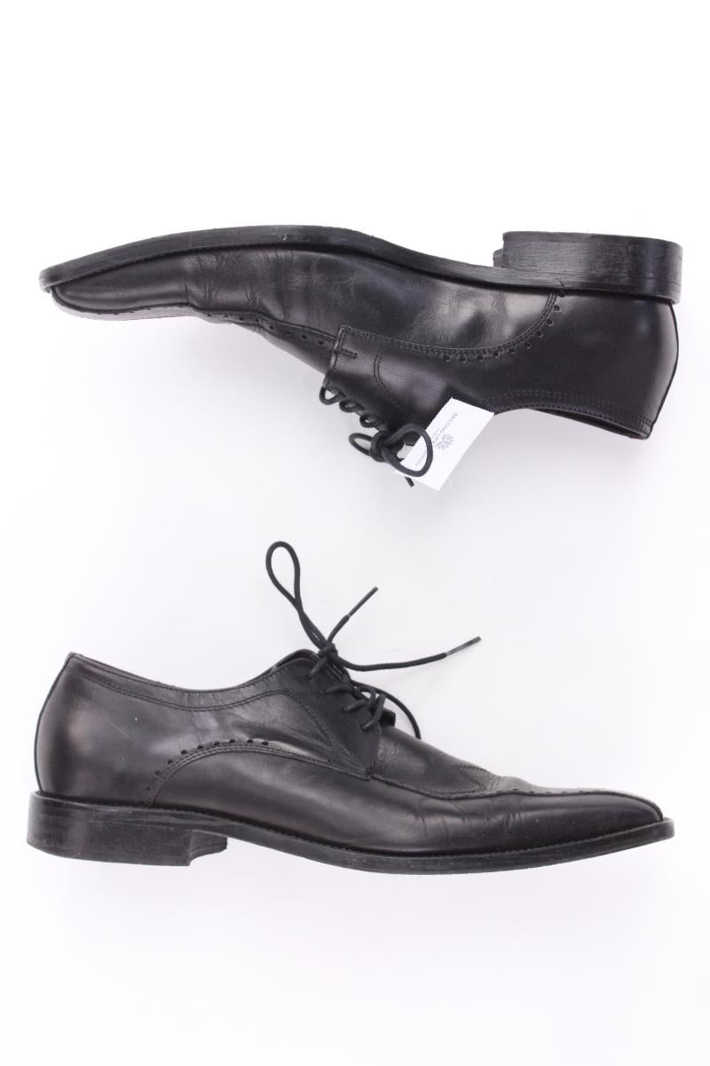 Anzugschuhe für Herren Gr. 43 schwarz aus Leder