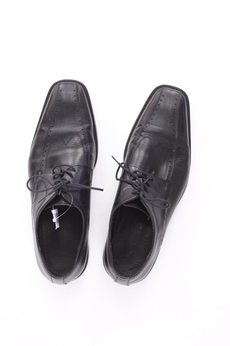Anzugschuhe für Herren Gr. 43 schwarz aus Leder
