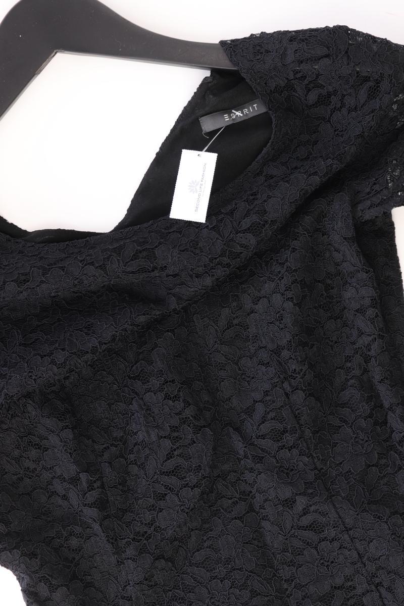 Esprit Spitzenkleid Gr. 36 Kurzarm schwarz aus Polyester