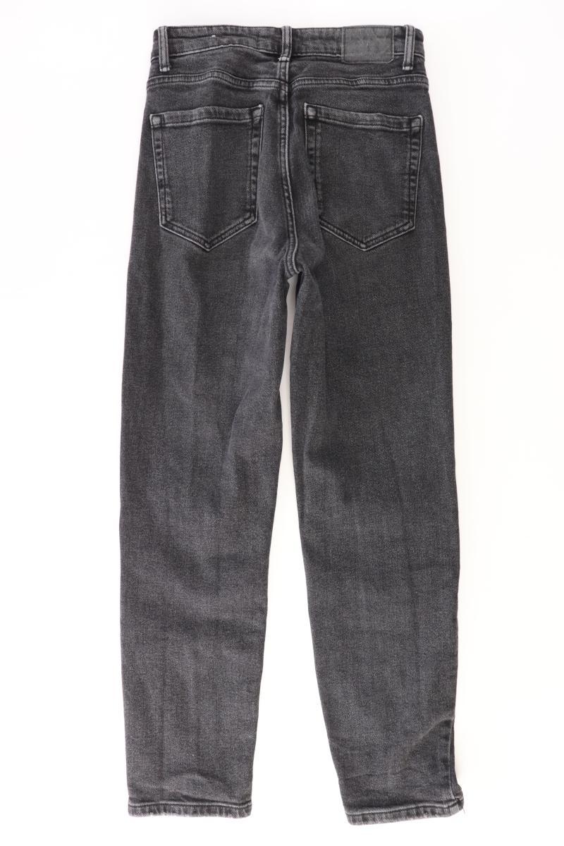 Pull&Bear Straight Jeans Gr. 36 grau aus Baumwolle