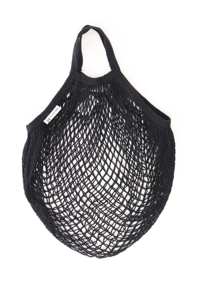 Turtle Bag Einkaufstasche schwarz aus Baumwolle
