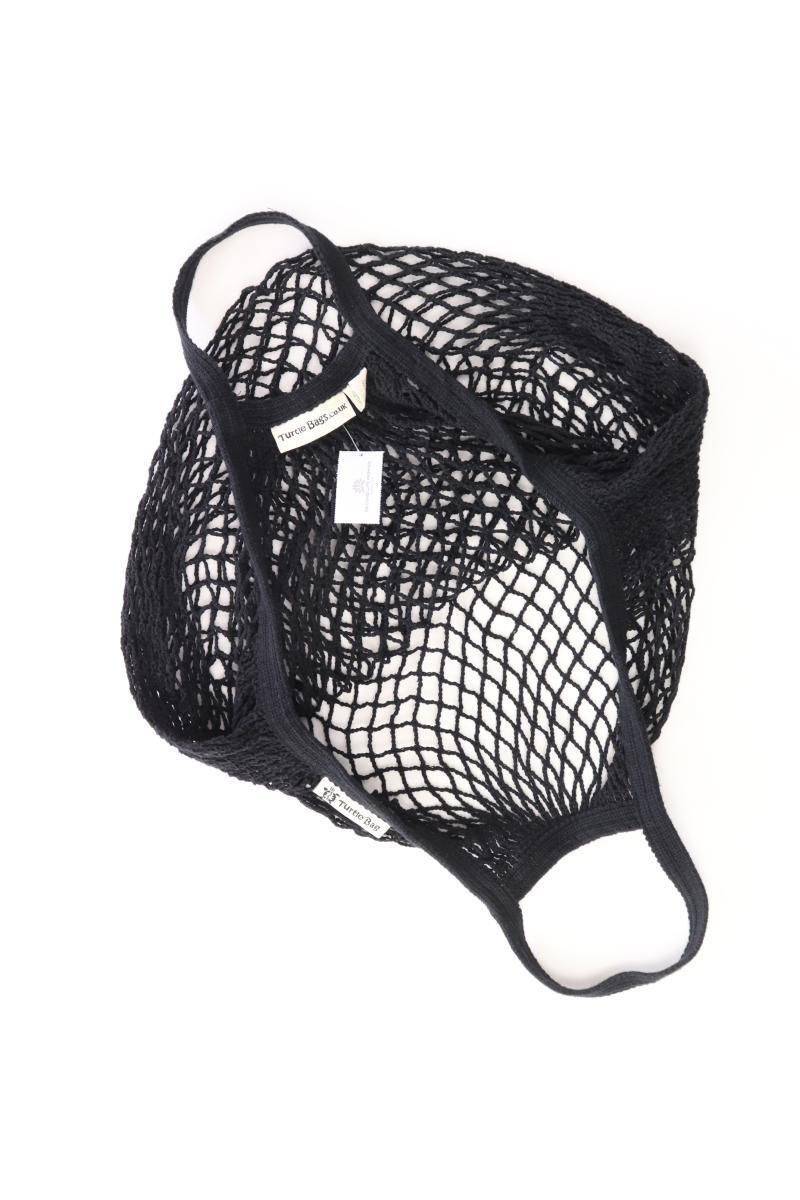 Turtle Bag Einkaufstasche schwarz aus Baumwolle