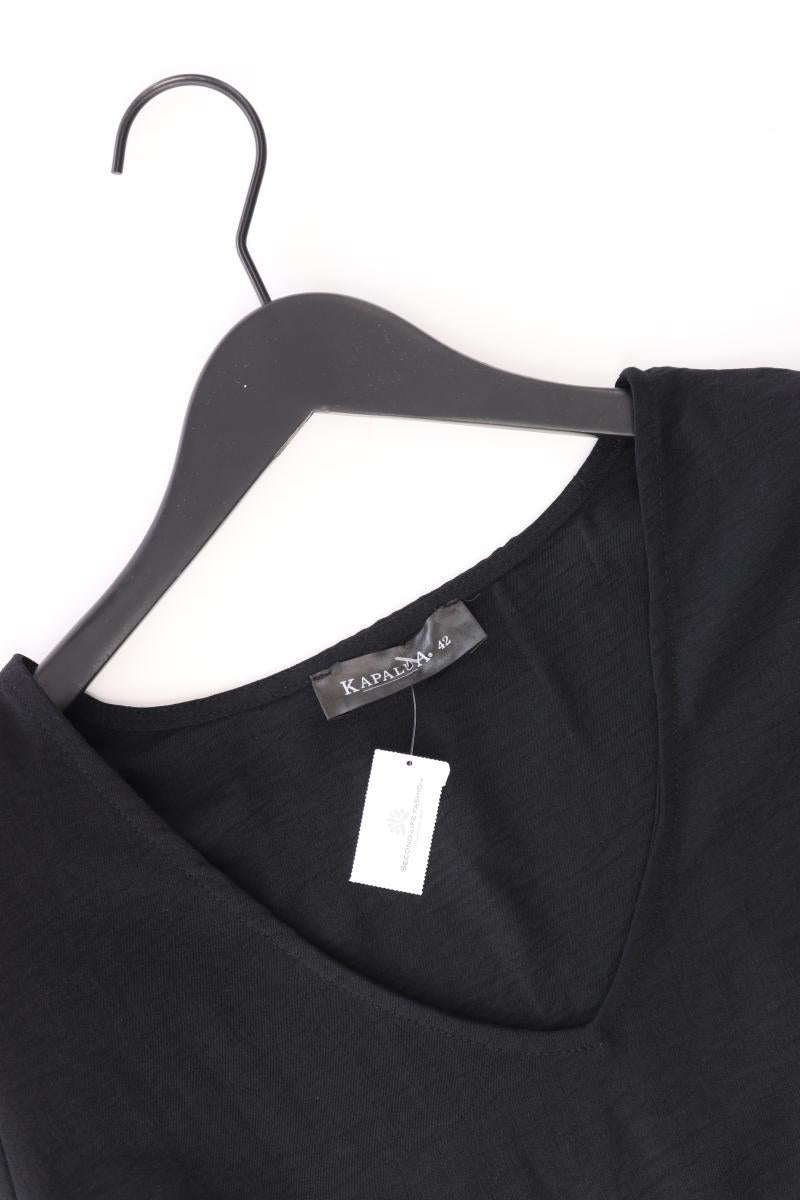 Kapalua Bluse Gr. 42 Kurzarm schwarz aus Polyester