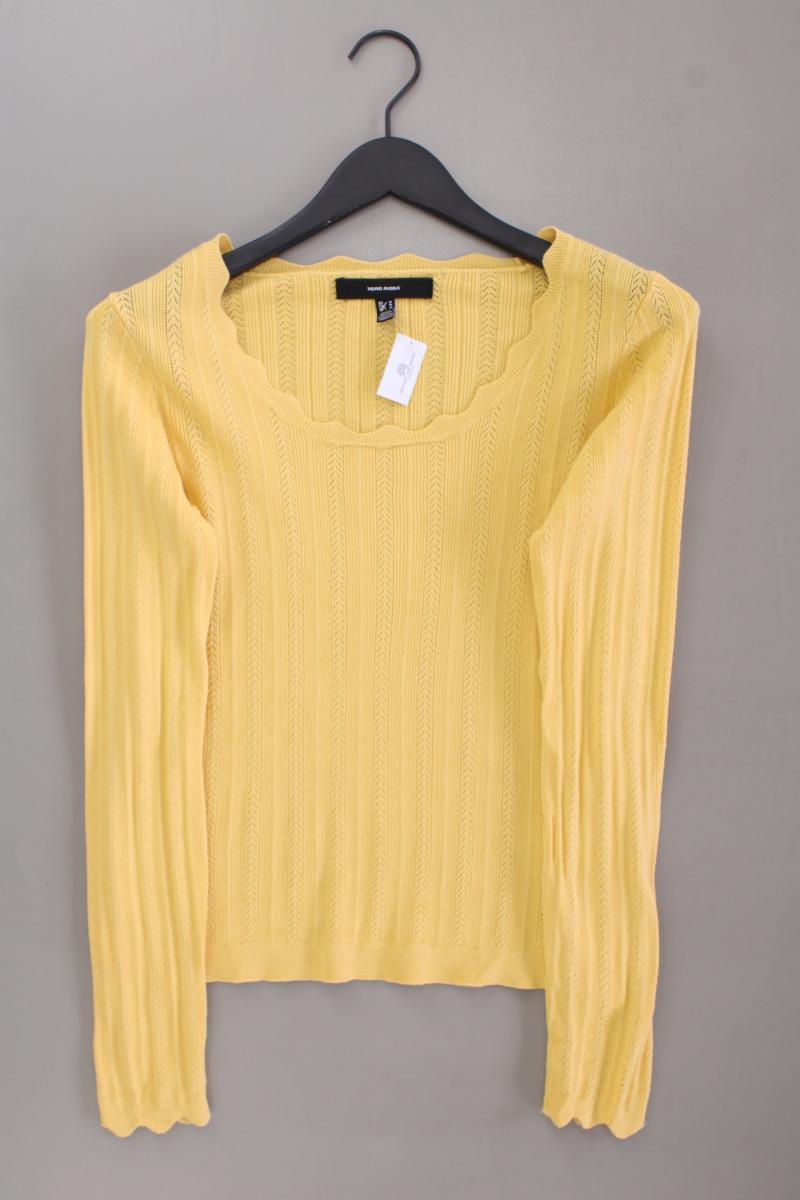 Vero Moda Langarmshirt Gr. M gelb aus Viskose