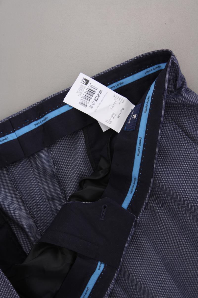 Pierre Cardin Anzughose für Herren Gr. 56 Modell Dupont blau aus Polyester