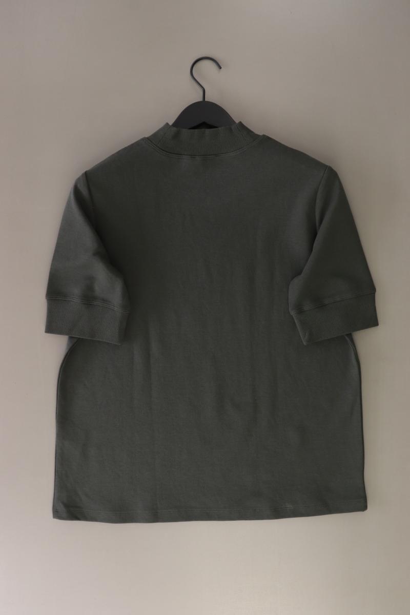 Zara T-Shirt Gr. L Kurzarm olivgrün aus Baumwolle