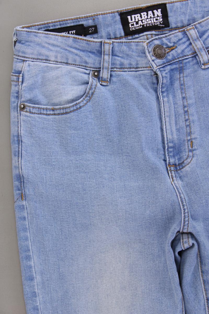 URBAN CLASSICS Skinny Jeans Gr. W27 blau aus Baumwolle