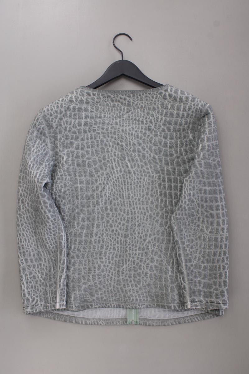Vögele Cardigan Gr. L Langarm grau aus Baumwolle