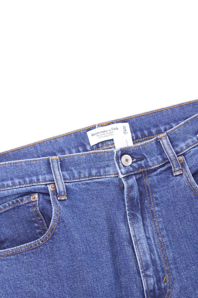 Abercrombie & Fitch The Ankle Straight Ultra High Rise Jeans Gr. W32 blau