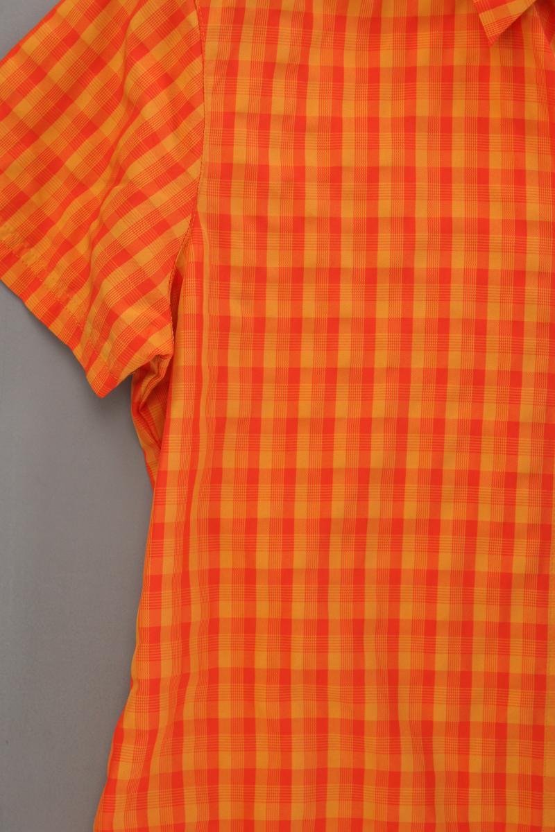 Medico Kurzarmbluse Gr. 42 kariert orange