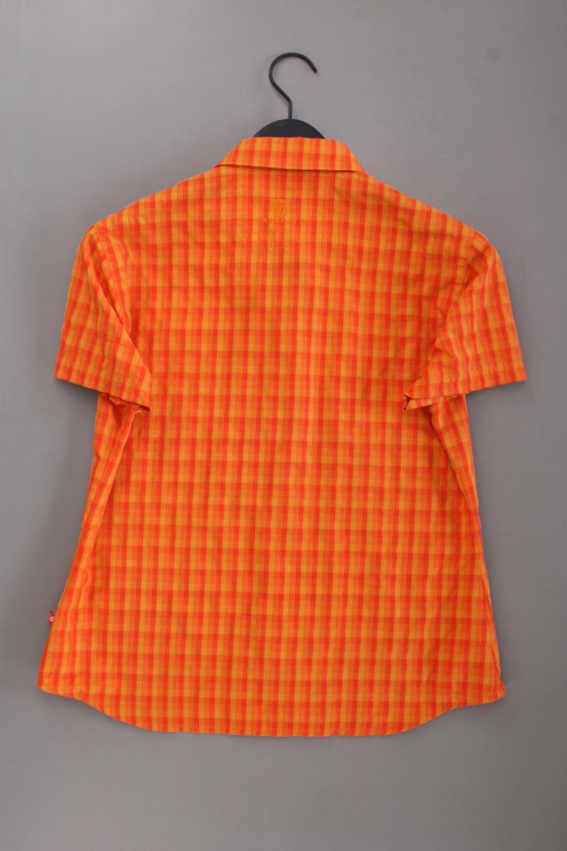 Medico Kurzarmbluse Gr. 42 kariert orange