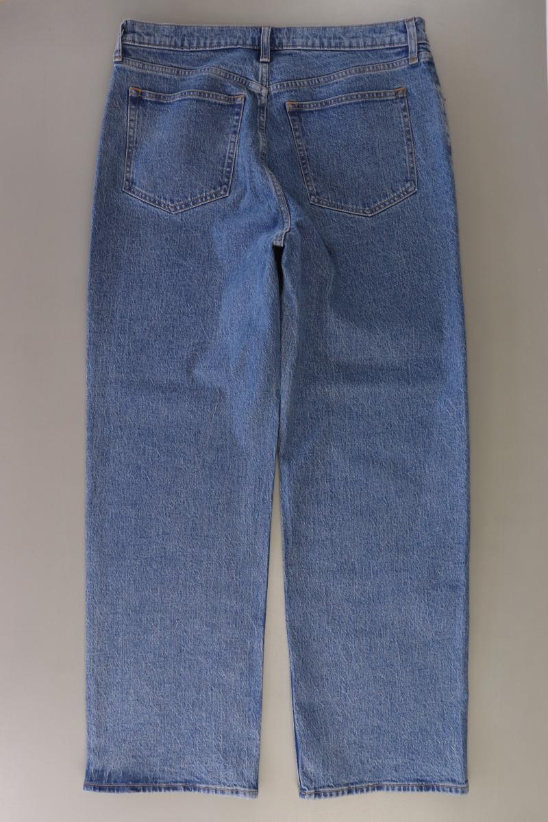 Abercrombie & Fitch The 90's Relaxed Jeans High Rise Gr. W32 blau aus Baumwolle
