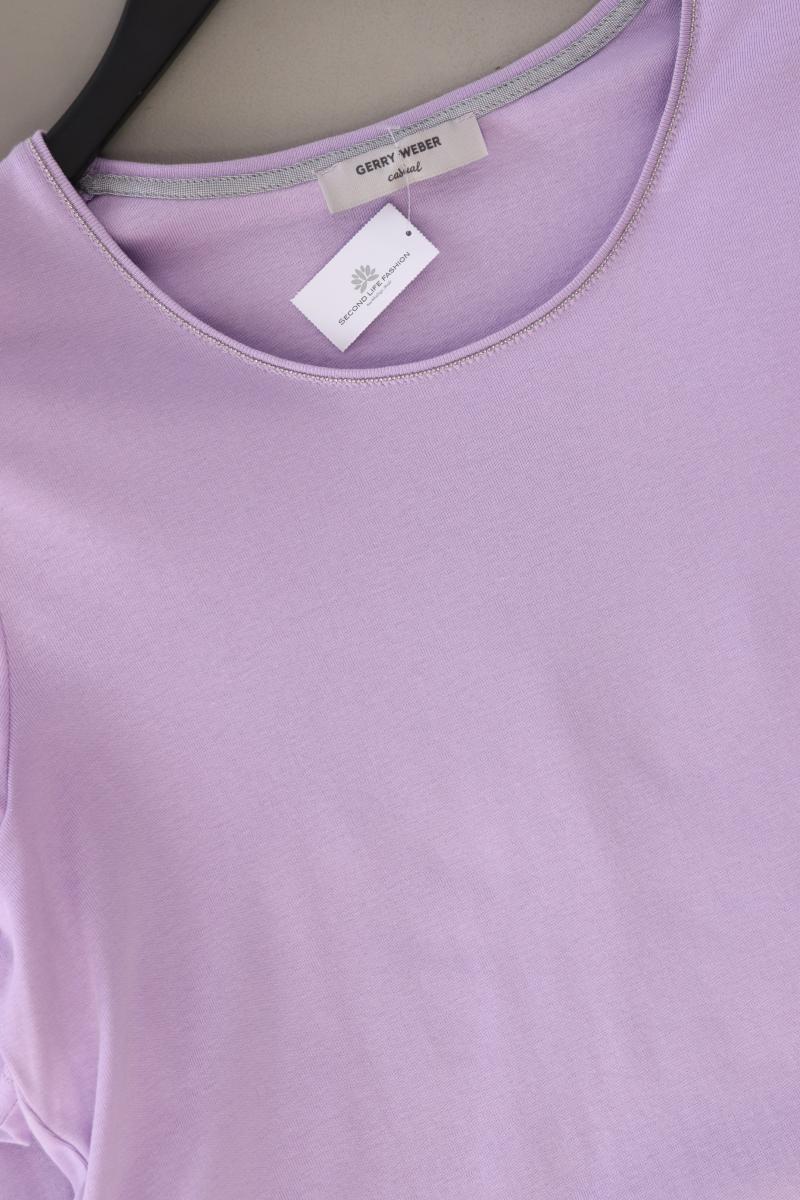 Gerry Weber T-Shirt Gr. 44 Kurzarm lila aus Baumwolle