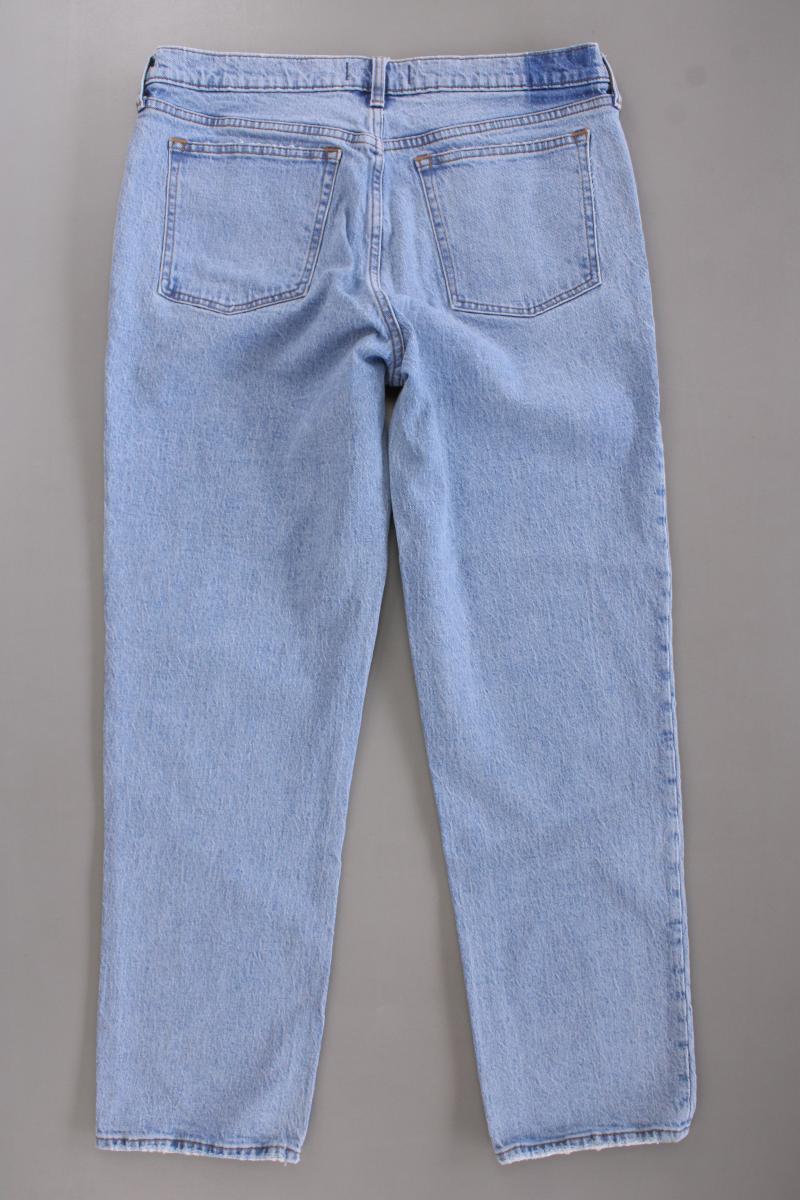 Abercrombie & Fitch The Straight Mid Rise Jeans Gr. W32 blau aus Baumwolle