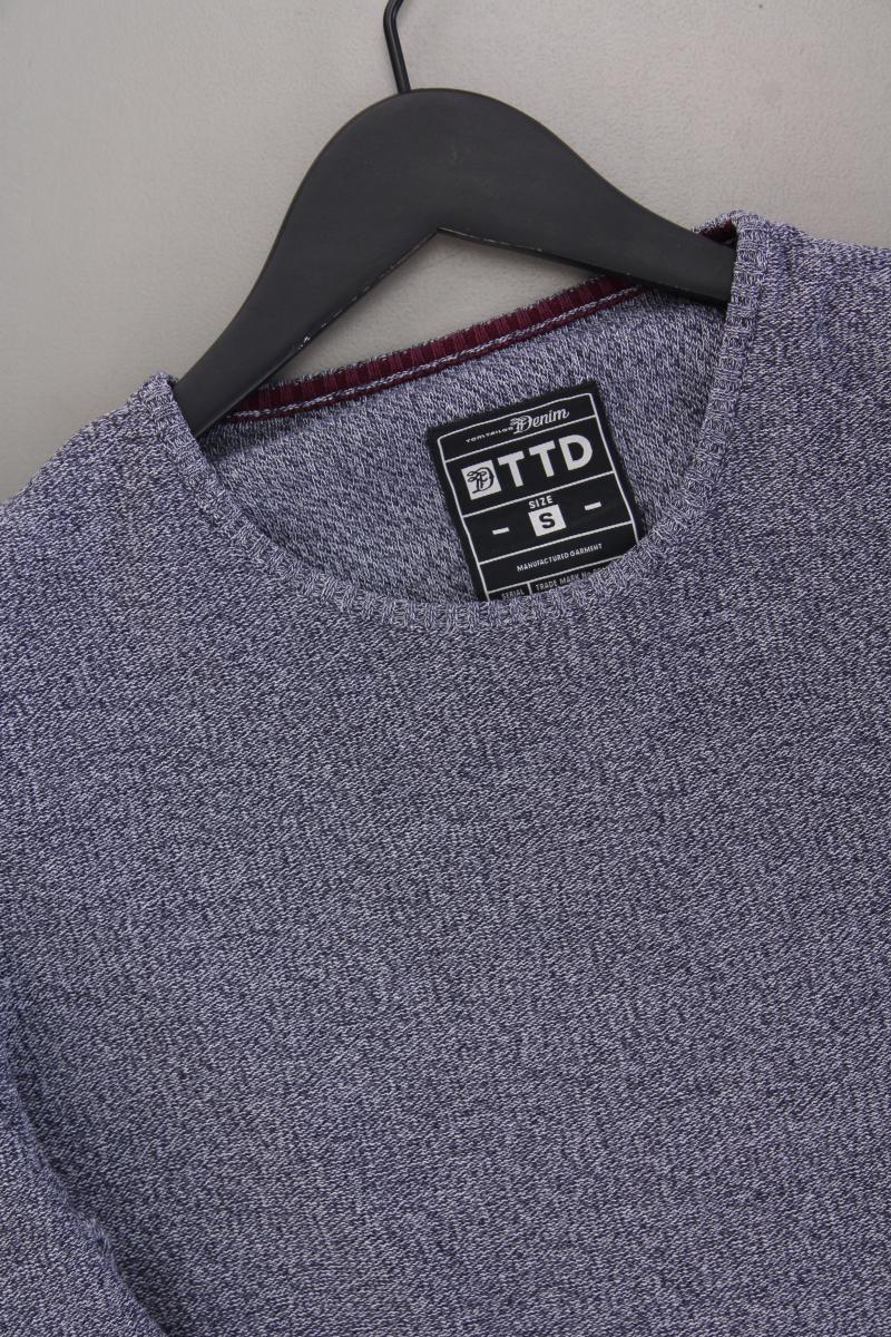 Tom Tailor (Denim) Feinstrickpullover für Herren Gr. S blau aus Baumwolle