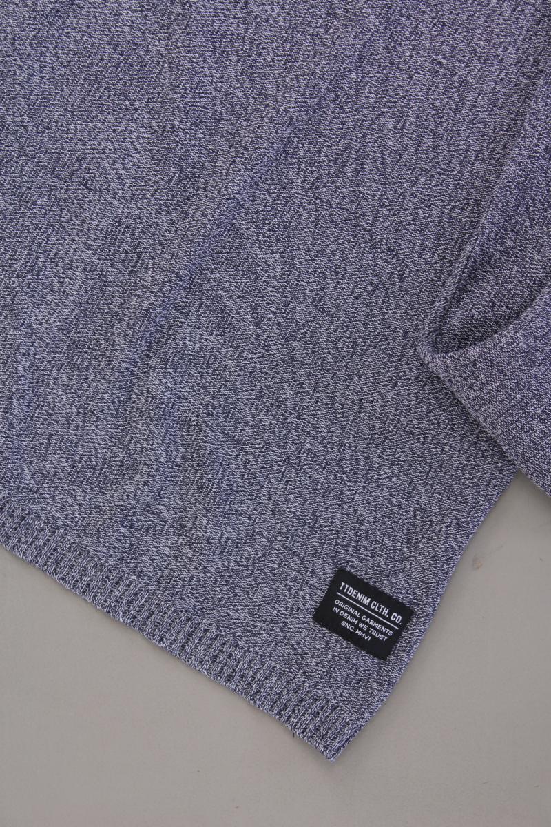Tom Tailor (Denim) Feinstrickpullover für Herren Gr. S blau aus Baumwolle
