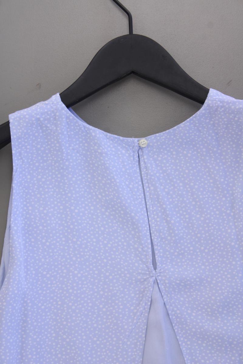 edc by Esprit Ärmellose Bluse Gr. L gepunktet blau