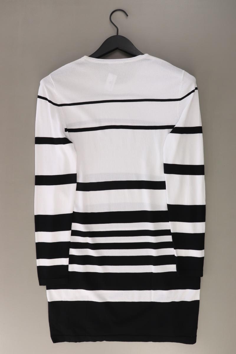 Hauber Langarmkleid Gr. 40 gestreift weiß aus Viskose
