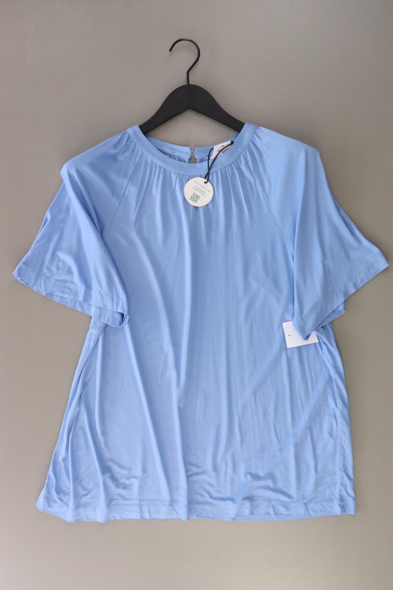 s.Oliver Kurzarmbluse Gr. 46 neu mit Etikett blau aus Viskose