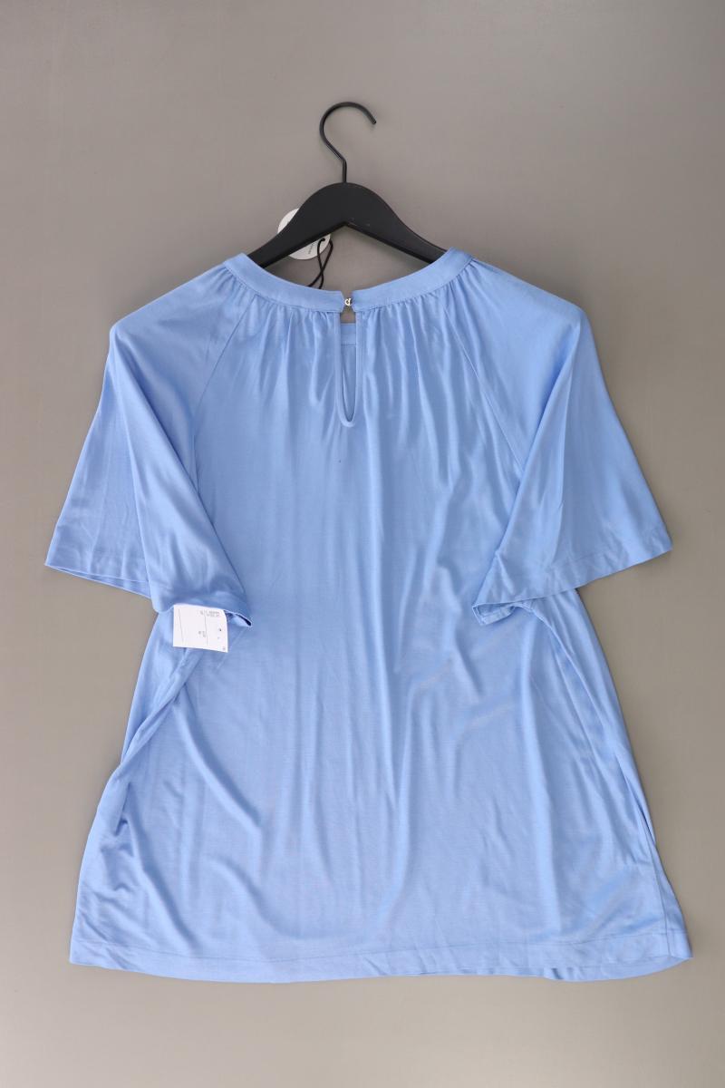s.Oliver Kurzarmbluse Gr. 46 neu mit Etikett blau aus Viskose