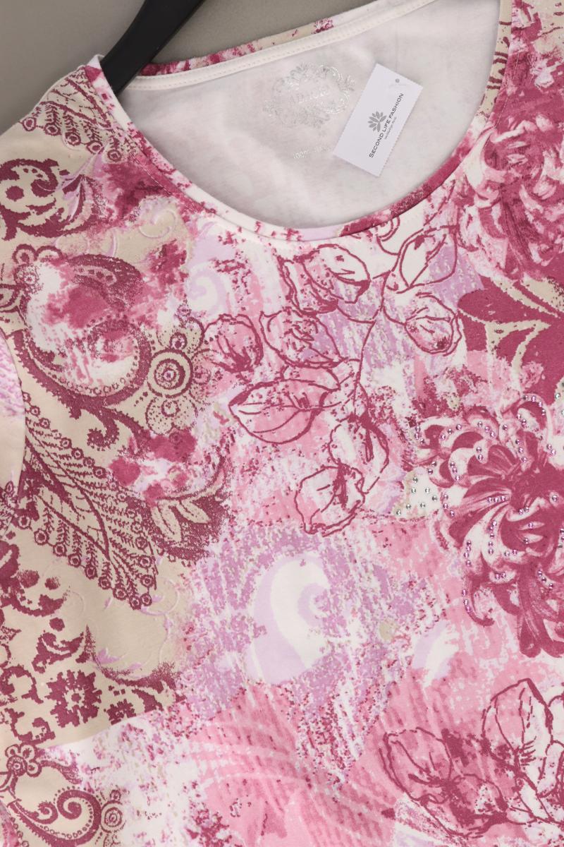 Adagio Printshirt Gr. 46 3/4 Ärmel pink aus Baumwolle