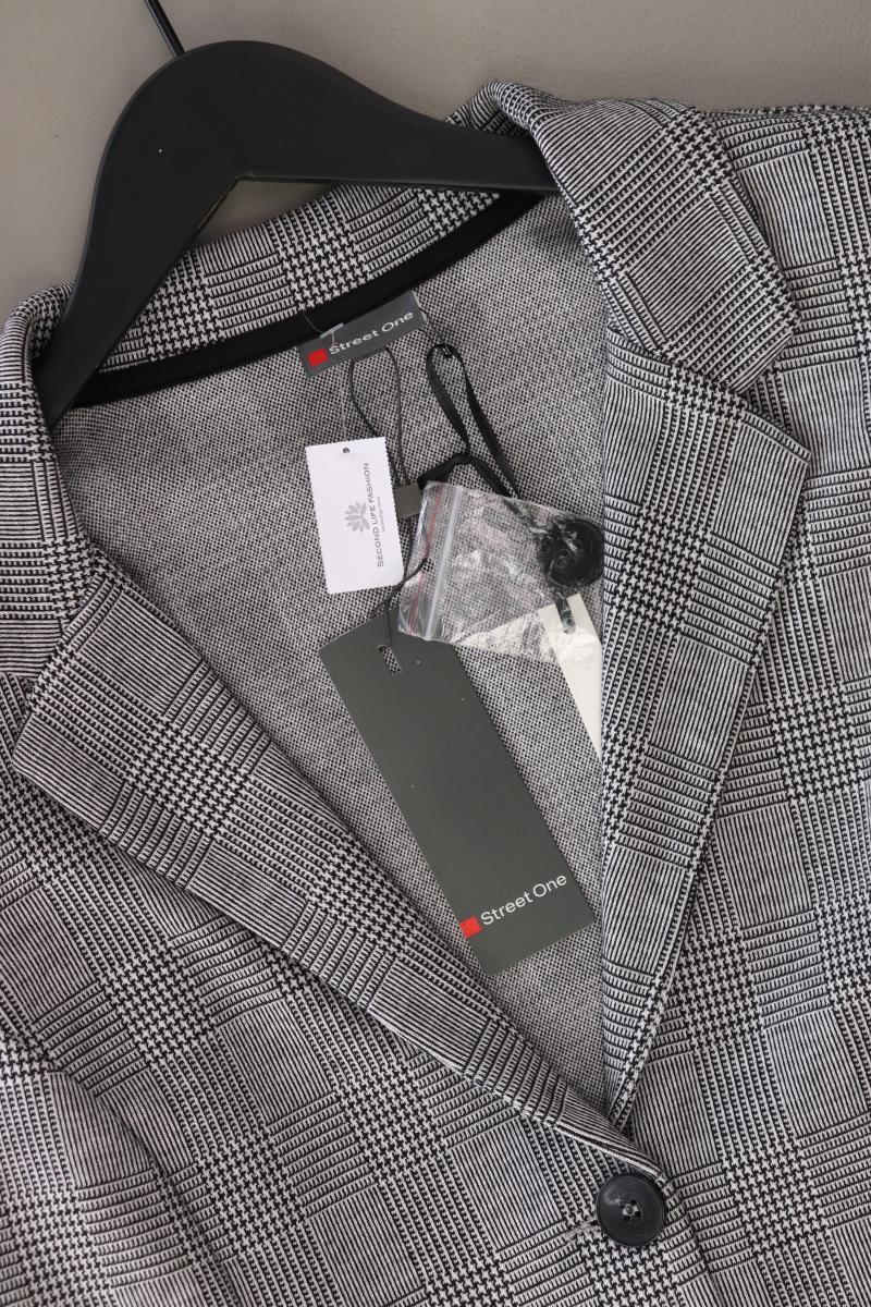 Street One Jerseyblazer Gr. 44 kariert neu mit Etikett Neupreis: 49,99€! grau