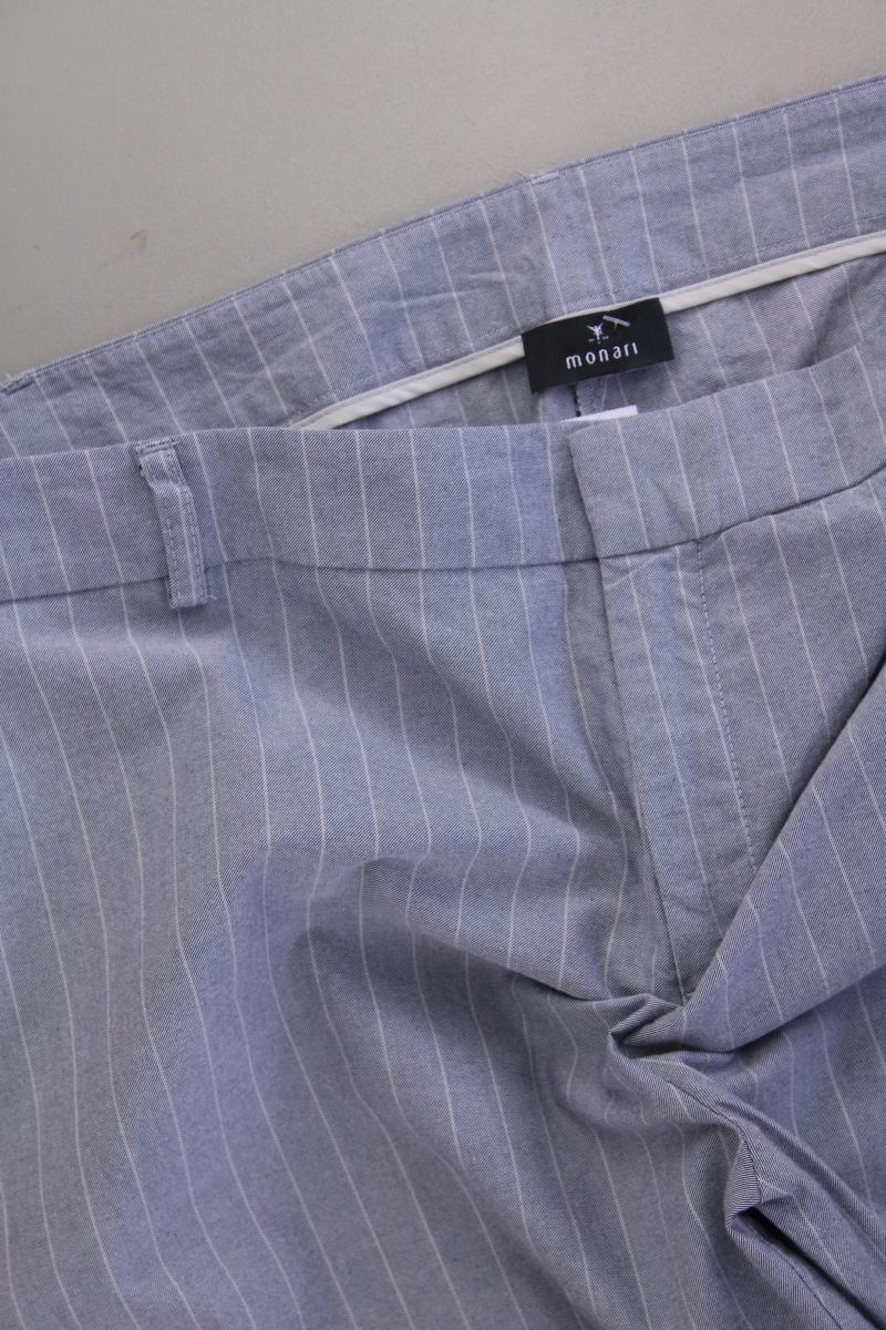 Monari Stoffhose Gr. 48 gestreift grau