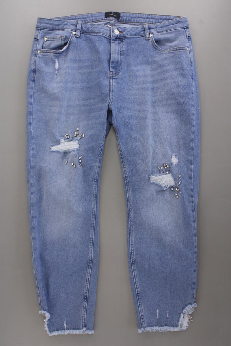 Monari Skinny Jeans Gr. 48 blau