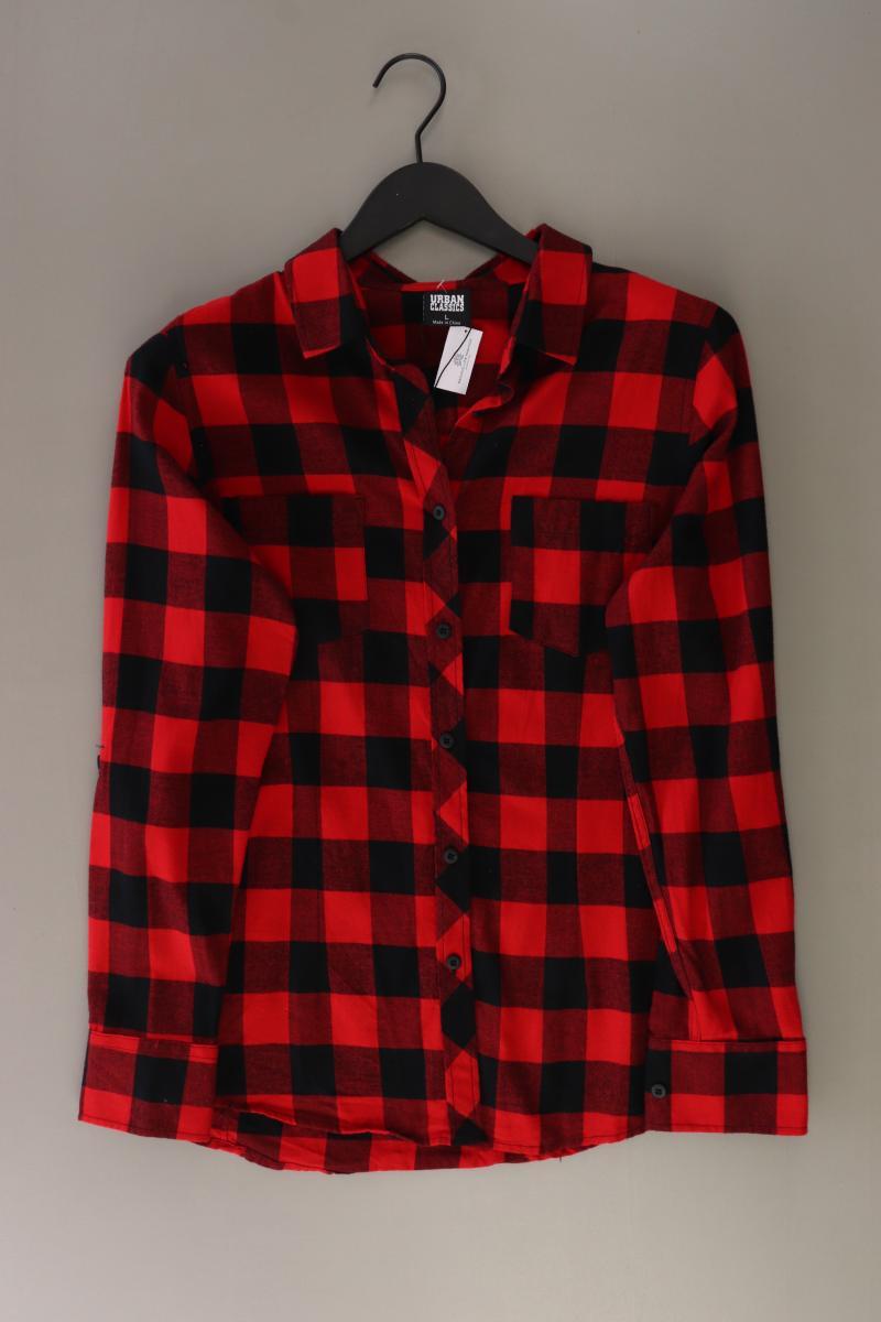 URBAN CLASSICS Karobluse Gr. L kariert neuwertig Langarm rot aus Baumwolle