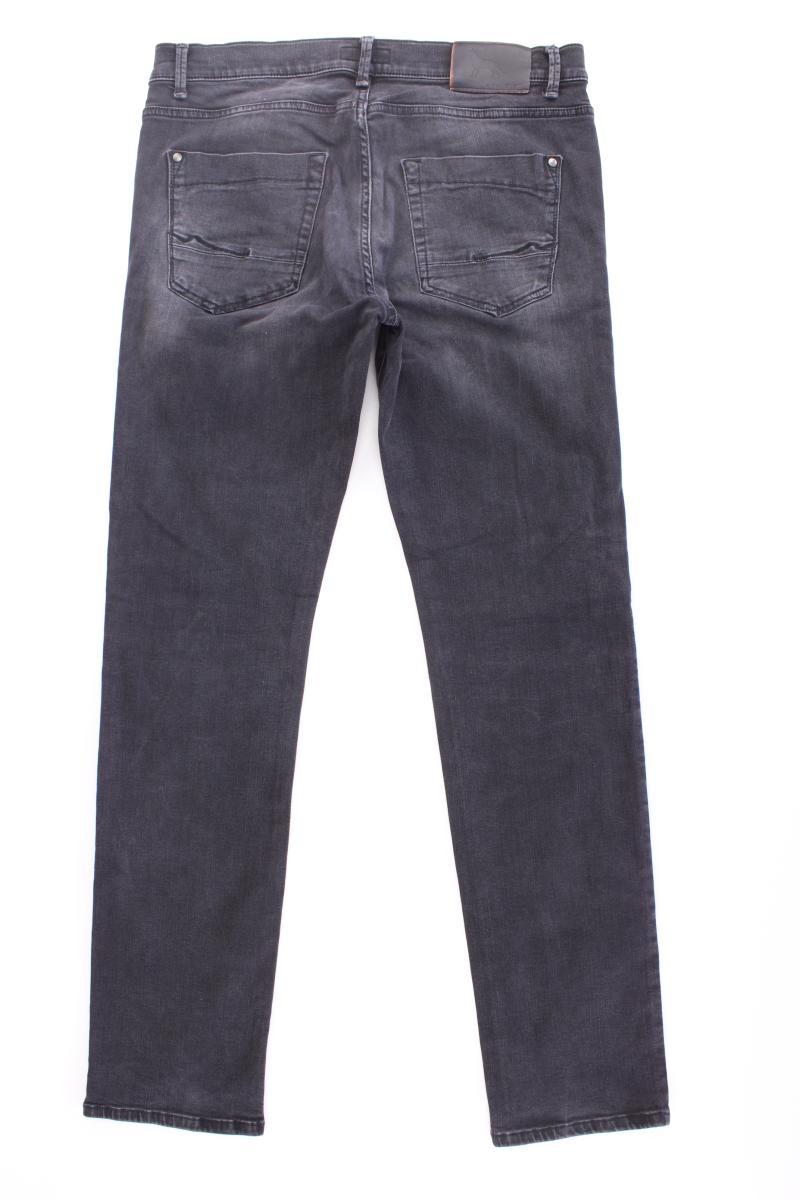 Emilio Adani Straight Jeans für Herren Gr. W34/L32 neuwertig grau aus Baumwolle