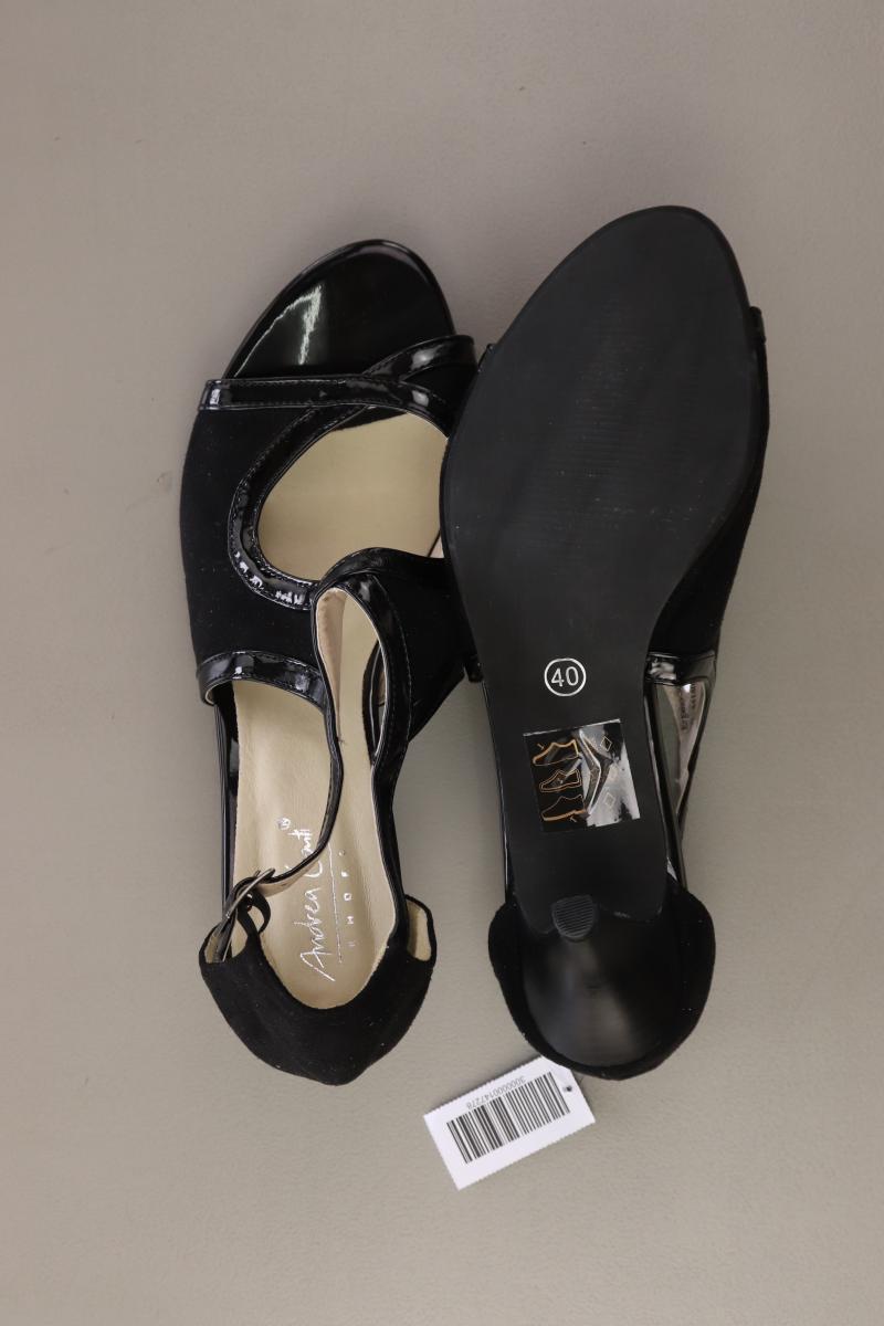 Andrea Conti Pumps Gr. 40 schwarz aus Kunstleder