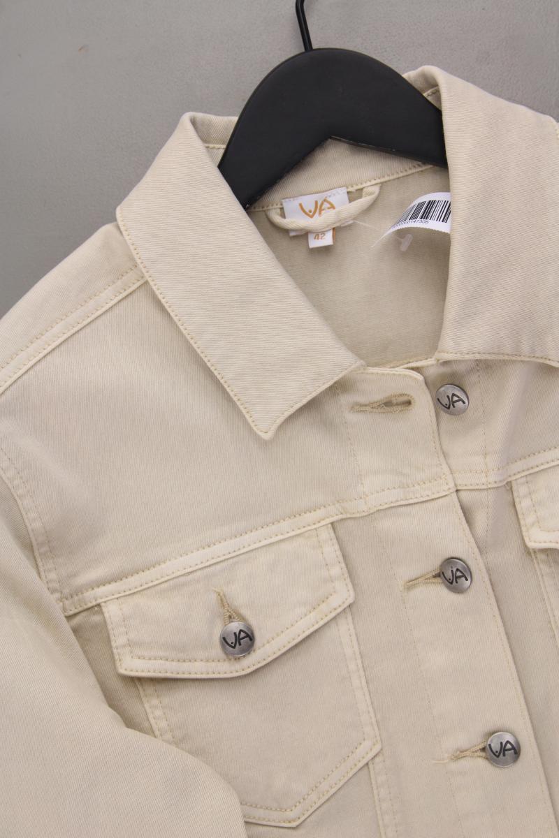 VA Milano Übergangsjacke Gr. 42 neuwertig creme aus Baumwolle