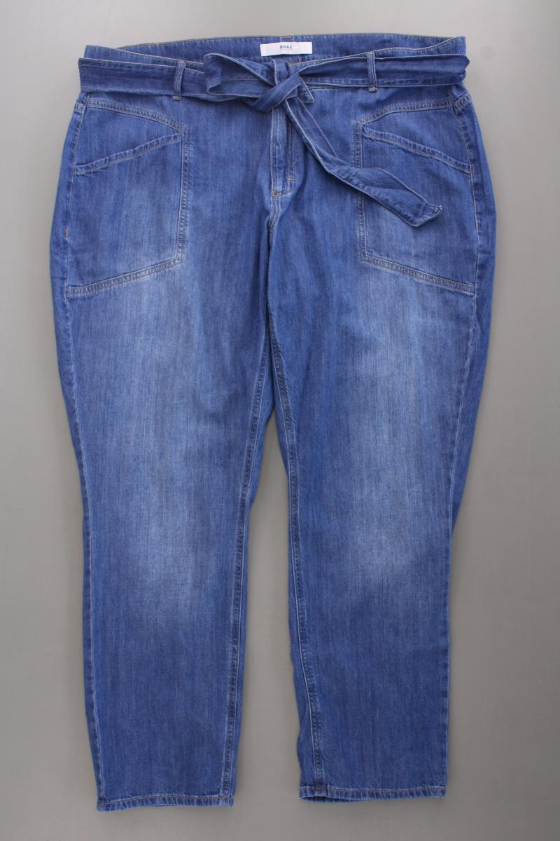 Brax Straight Jeans Gr. 48 mit Gürtel blau