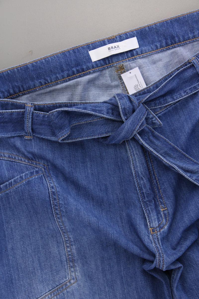 Brax Straight Jeans Gr. 48 mit Gürtel blau