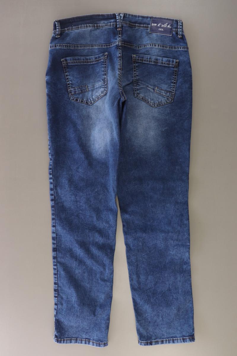Cecil Straight Jeans Gr. W30 blau aus Baumwolle