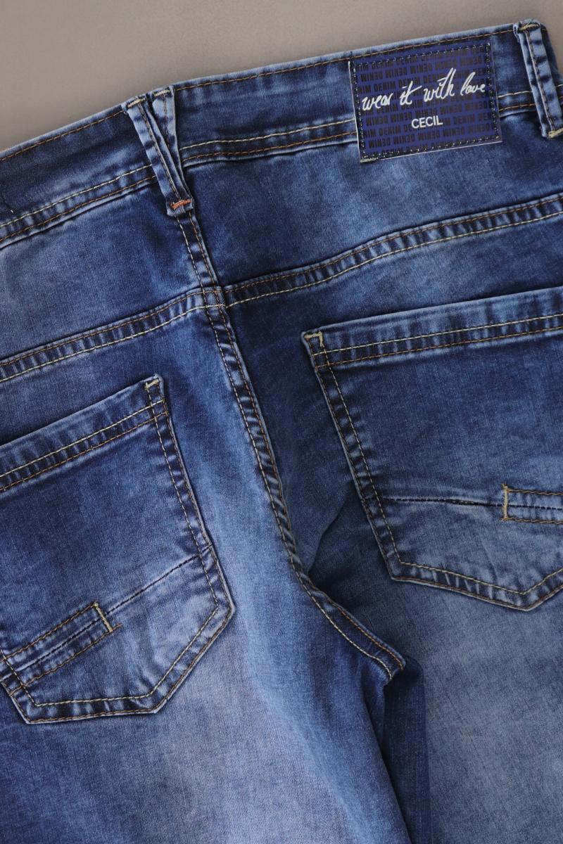Cecil Straight Jeans Gr. W30 blau aus Baumwolle