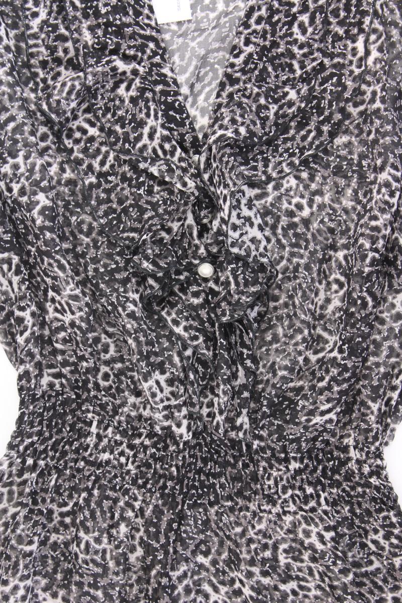 s.Oliver Selection Kurzarmbluse Gr. 36 mit Tierdruck grau