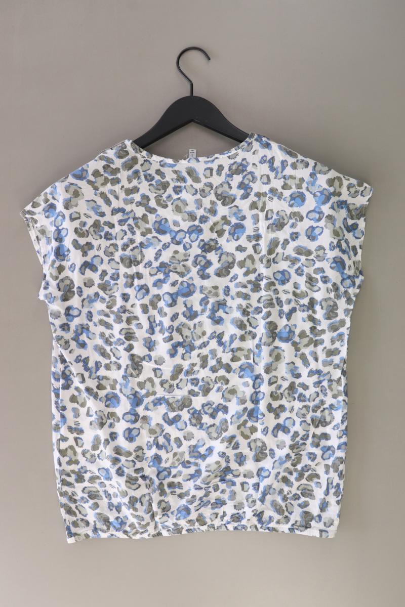 Gina Laura Kurzarmbluse Gr. S blau aus Viskose