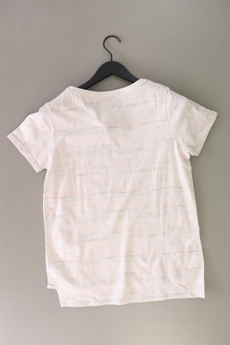 Cecil Printshirt Gr. M Kurzarm creme aus Baumwolle