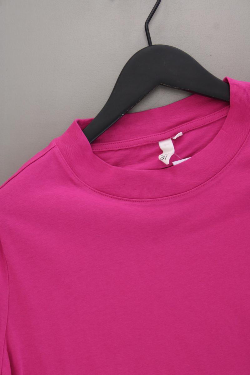 QS by s.Oliver T-Shirt Gr. XL Kurzarm pink aus Baumwolle